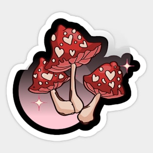 Retro mushroom Sticker